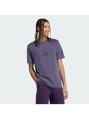 adidas Erkek  Mor  T-shirt M Z.N.E. TEE JW4740