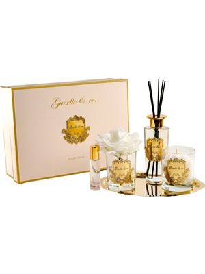 Guerlieandco. Luxury Gold Set Beyaz Gül