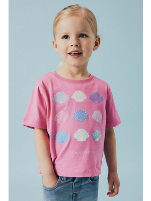 Name It Nmfjassa Ss Nreg Top Pb Pembe Kız Çocuk Kısa Kol T-Shirt