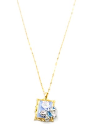 Çiçek Kolye - Altın