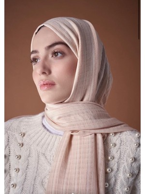 Modakaşmir Misto Pamuk Kum Beji Renk Şal