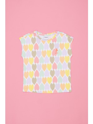 U.S. Polo Assn. Kız Çocuk Beyaz T-Shirt 50276742-VR013