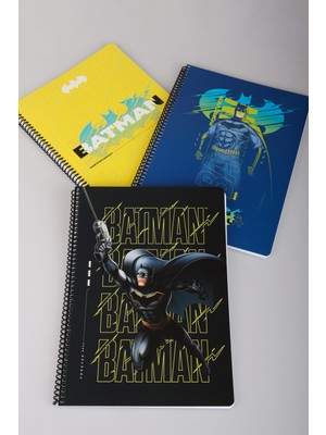 Dekomus Ile Lisanslı Batman "tekli" A4 80 Yaprak Çizgili Defter