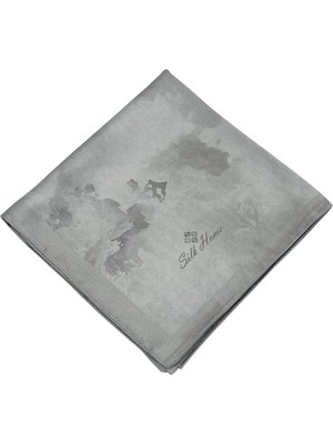 Silk Home Desenli Shiny Eşarp - 8647 - Nötr Gri