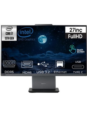 Lenovo Thinkcentre Neo 50A 27 Gen 5 Intel Core I7 13620H 12SA0013TR-21 48GB 4tb UHD Graphics Freedos 27" Fhd Dokunmatik Ekran All In One Pc