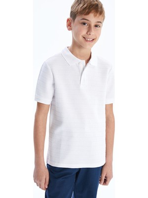 Lc Waikiki Yeni Sezon Polo Yaka Dokulu Erkek Cocuk Tisort - S55738Z4