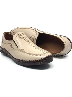 Catelli %100 Deri Ortopedik Erkek Yazlık Rahat Günlük Lazer Baskılı Çarık Ayakkabı Yeni Sezon 40-45