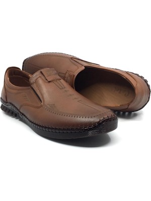 Catelli %100 Deri Ortopedik Erkek Yazlık Rahat Günlük Lazer Baskılı Çarık Ayakkabı Yeni Sezon 40-45