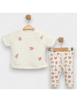 Kız Bebek Bouquet Nakışlı Summer Taytlı Takım