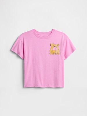 Gap Kız Çocuk Pembe Lion King Baskılı T-Shirt