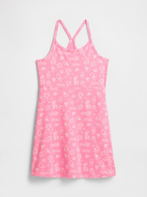 Gap Kız Çocuk Pembe Askılı Easy Elbise