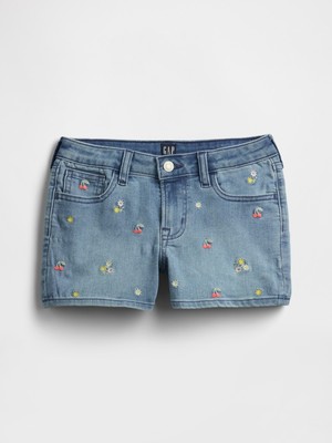 Gap Kız Çocuk Mavi Easy Denim Şort