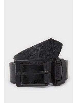 DeFacto Erkek Çocuk Dikdörtgen Toka Suni Deri Günlük Kemer F6944A8NS