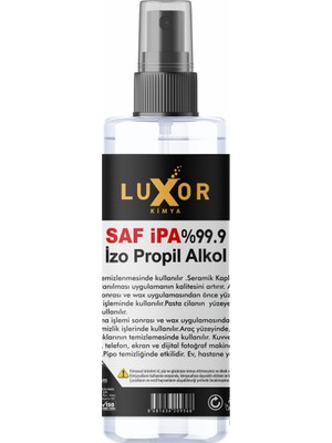 Luxor Kimya İzopropil Alkol %99.9 Saf İpa Yüzey Temizleyici 195 ml