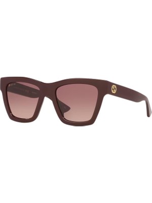 Gucci Gg 1714S 003 54 Kadın Cat Eye Kırmızı Kemik Güneş Gözlüğü