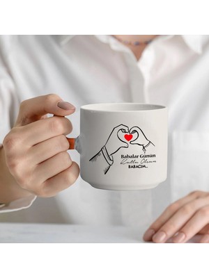 Babalar Günü T Kulplu Kupa – Turuncu