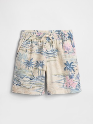 Gap Erkek Çocuk Ekru Rahat Şort