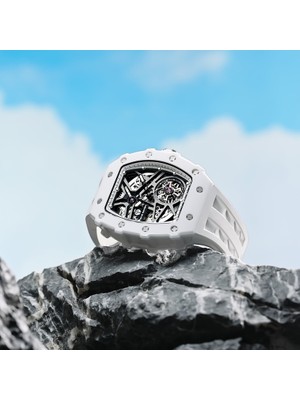 Elemental Serisi – Seramik Otomatik Saat TB8209C Beyaz