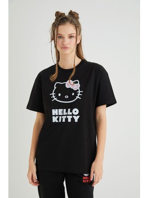 Lisanslı Baskılı Basic T-Shirt Kalıp Pamuk