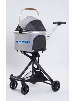 Tommy Evcil Hayvan Arabası Gri 83x48.5x110cm Max 10kg