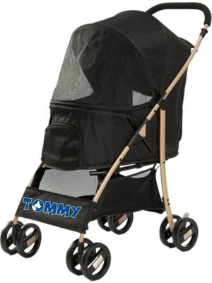Tommy Evcil Hayvan Arabası Siyah 67*47*98cm Max 15kg