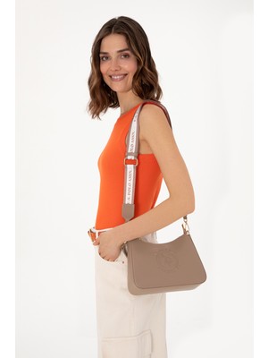 U.S. Polo Assn. Kadın Vizon Uzun Askılı Kol Çantası 50311432-VR052