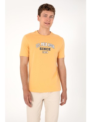 U.S. Polo Assn. Erkek Regular Fit Bisiklet Yaka Turuncu Tişört 50307311-VR202