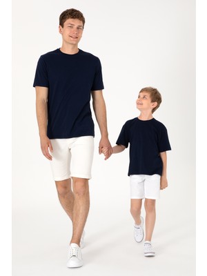 U.S. Polo Assn. Erkek Çocuk Lacivert Comfort Bisiklet Yaka Tişört 50307153-VR033