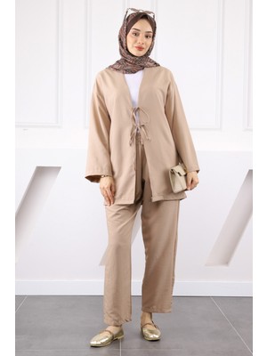 Vizon Kimono Pantolonlu Modal Takım