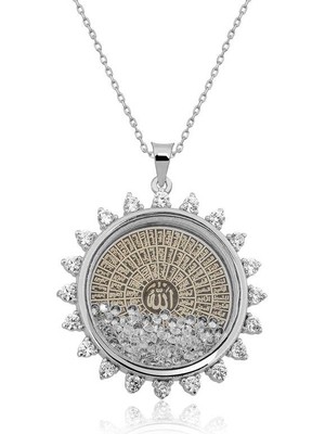 Gümüş Esmaül Hüsna Bayan Kolye