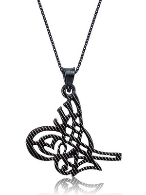 925 Ayar Gümüş Tuğra Kadın Gümüş Kolye