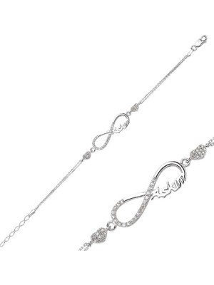 925 Ayar Gümüş Sonsuzluk Aşkım Bileklik