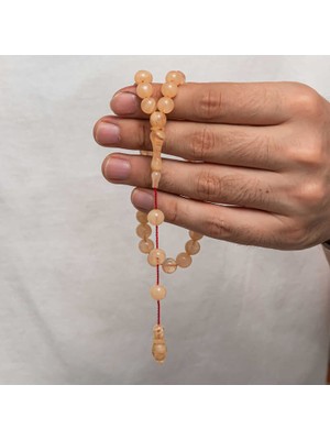 Yuvarlak Sıkma Kehribar Tesbih