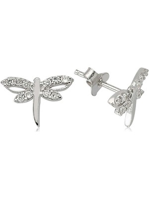 925 Ayar Gümüş Yusufçuk Çivili Küpe