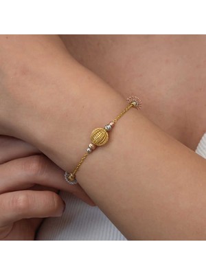 Gümüş Renkli Toplu Dorika Kadın Bileklik