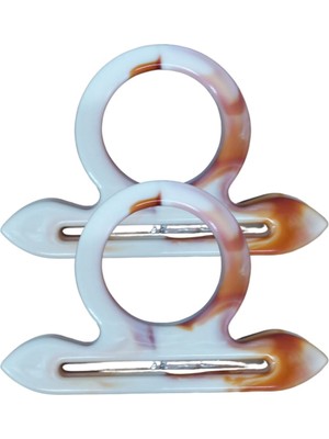 Çanta Sapı Çapa Model Kahverengi - Beyaz 18 cm