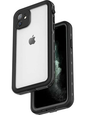 iPhone 12 Mini Kılıf 1-1 Su Geçirmez Kılıf-Siyah