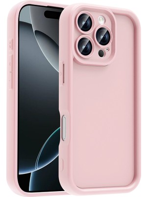 iPhone 16 Pro Kılıf Kamera Korumalı Btbm Ananas Kapak - Pembe