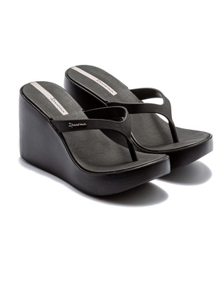 Ipanema High Fashion Fem Topuklu Kadın Parmak Arası Terlik Siyah 35/40