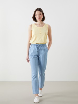 Lc Waikiki Yeni Sezon Beli Lastikli Carrot Fit Kadin Jean Pantolon - S5BK60Z8