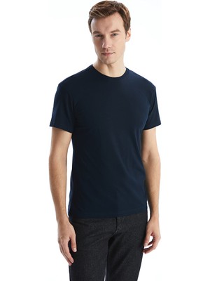 Lc Waikiki Yeni Sezon Bisiklet Yaka Kisa Kollu Erkek Pijama Ust - S50464Z8