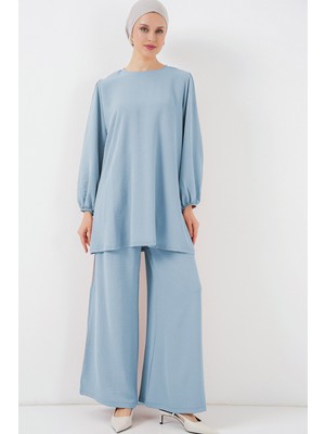 Ayrobin Tunik Pantolon Alt Üst Takım 6712 - Açık Mavi
