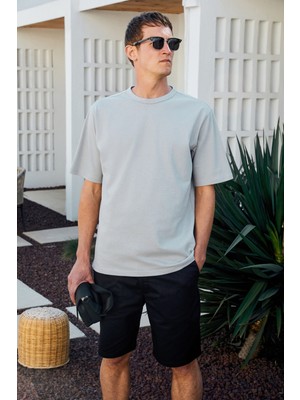 Catwalk Erkek %100 Pamuk Regular Fit Mavi T-Shirt