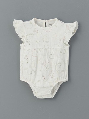 Lc Waikiki Yeni Sezon Baskili Kiz Bebek Citcitli Bodysuit - S5LF34Z1