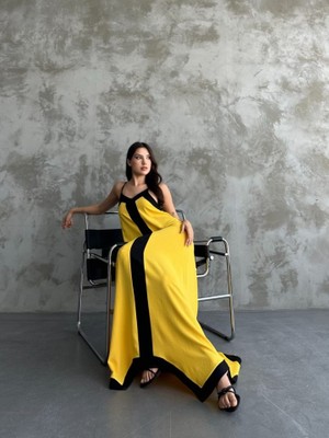 Gelirr Askılı Maxi Boy Elbise