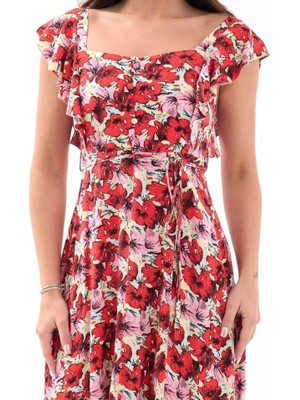 Gelirr 5370 Elbise-Kırmızı