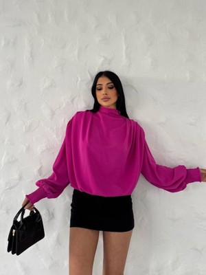 Gelirr Vatkalı Dökümlü Bluz