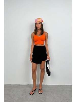 Gelirr V Yaka Crop Bluz