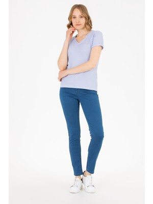 U.S. Polo Assn. Kadın Açık Mavi Pantolon (Jean) 50263764-DN0021