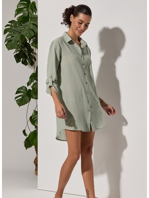White By Nature Elbise, 2xl, Yeşil